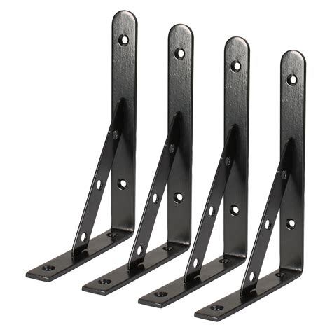 bulk black metal angel brackets|black iron brackets for beams.